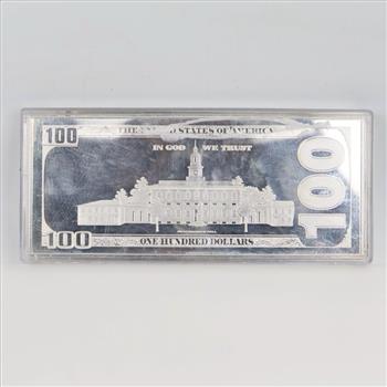 US Fine Silver 4 Troy Oz Bar