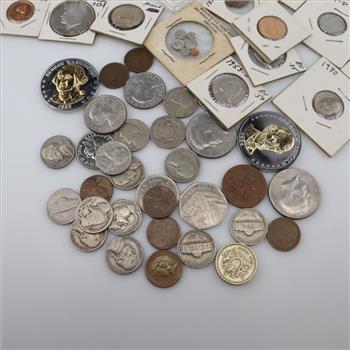 US & Foreign Coins, 50+ Pieces