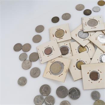US & Foreign Currency, 70+ Coins