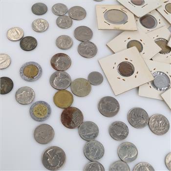 US & Foreign Currency, 70+ Coins