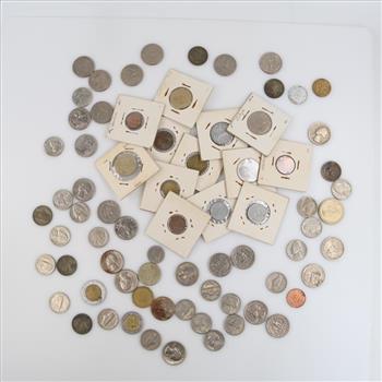 US & Foreign Currency, 70+ Coins