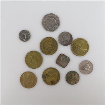 US & Foreign Currency With Tokens, 10+ Pieces