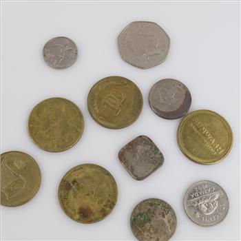 US & Foreign Currency With Tokens, 10+ Pieces