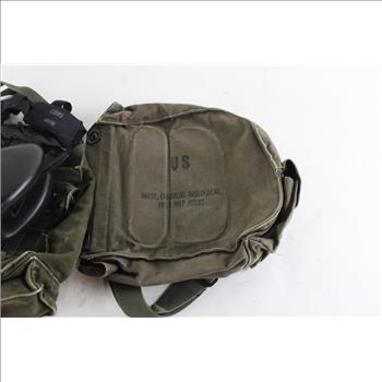 US Issue Gas Mask With Cases, 2 Pieces