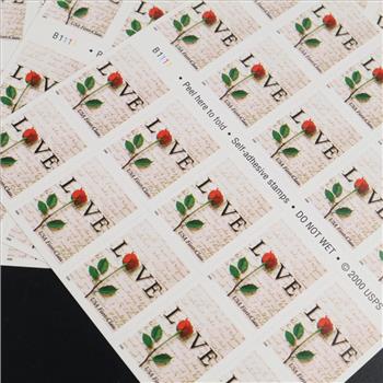 US Love Stamps, 60 Pieces
