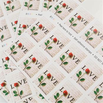US Love Stamps, 71 Pieces