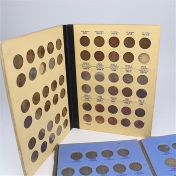 US Nickels And Pennies Collection Booklets, 63+ Pieces