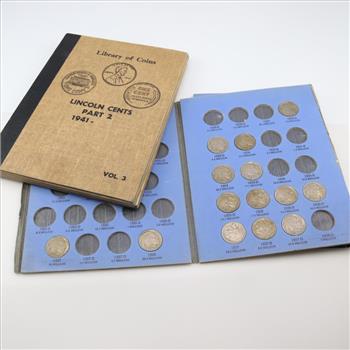 US Nickels And Pennies Collection Booklets, 63+ Pieces