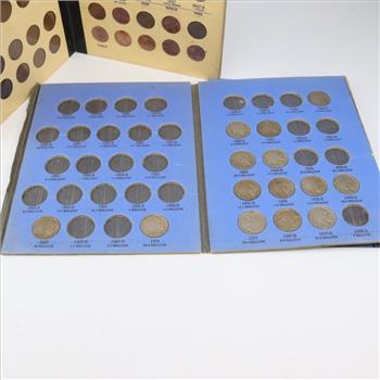 US Nickels And Pennies Collection Booklets, 63+ Pieces