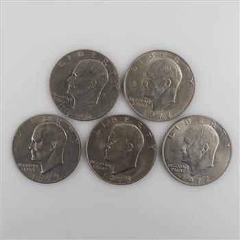 US One Dollar Coin, 5 Pieces