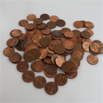 US Pennies, 100+ Pieces