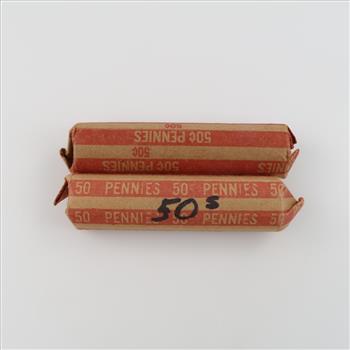 US Pennies, 2 Tubes
