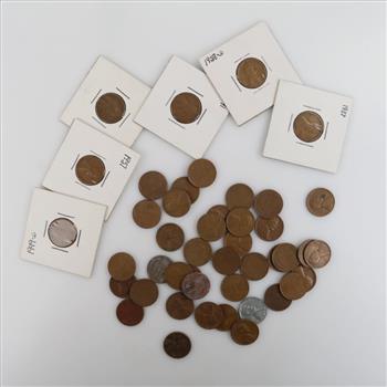 US Pennies, 40+ Pieces