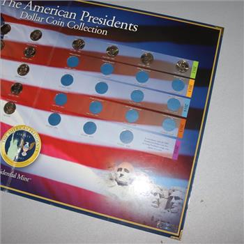 US Presidential Dollar Coin Collection; 24 Pieces