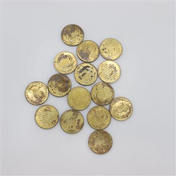 US Presidential Tokens, 15 Pieces