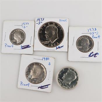 US Proof Coins, 5 Pieces