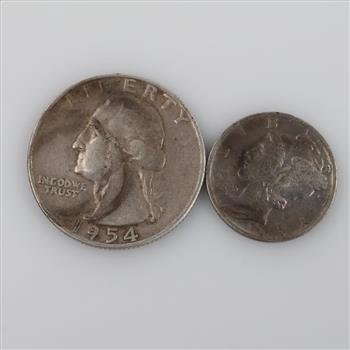 US Silver Coins, 2 Pieces