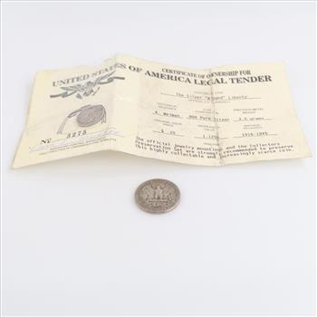 US Silver Currency, 2 Pieces