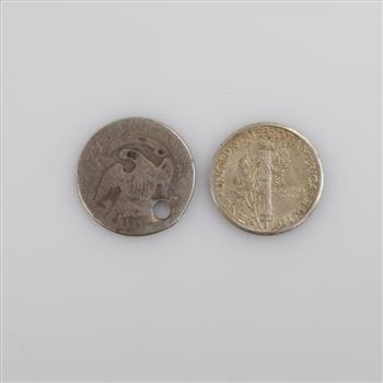 US Silver Dimes, 2 Pieces