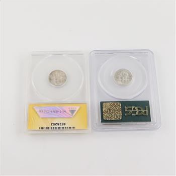 US Silver Dimes, 2 Pieces