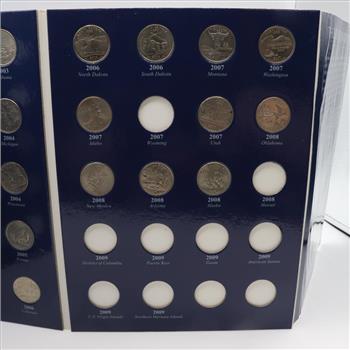 US State Quarters Collection Booklet, 32+ Pieces