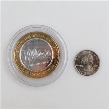 US Statehood Quarter & Plaza Casino Gaming Token, 2 Pieces