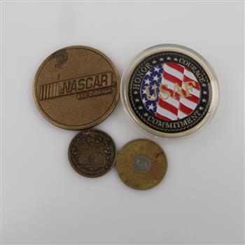 US Tokens, 4 Pieces
