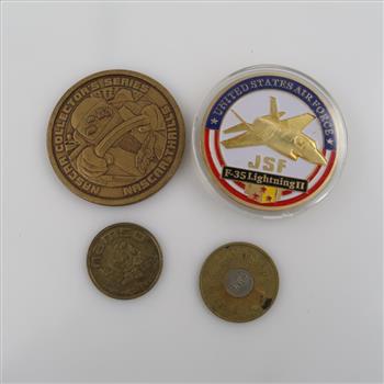 US Tokens, 4 Pieces