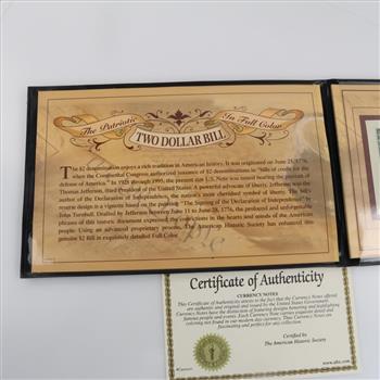 US Two Dollar Bill Colorized 