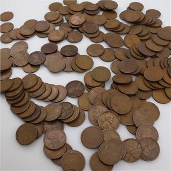 US Wheat Pennies; 1+ Lbs.