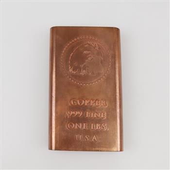 U.S.A Fine Copper One Lb. Bar