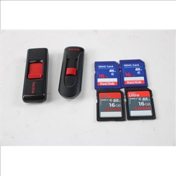 USB Drive & SDHC Lot, 11 Pieces