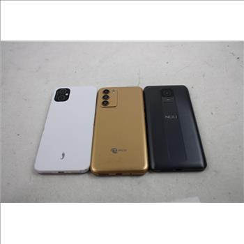 Used Cell Phone Lot, 3 Pieces, Sold For Parts