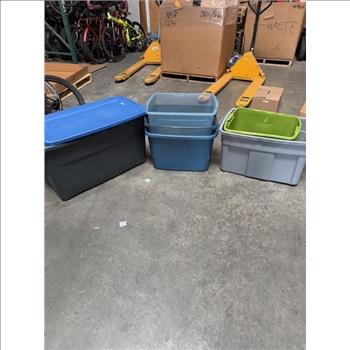 Used Plastic Storage Bins