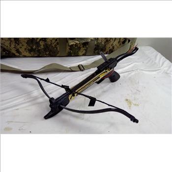 UTC Camo Rifle Bag, Skateboard, Bat, And DAMAGED Mini Crossbow, 4 Pieces