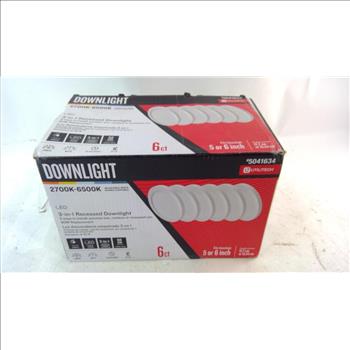 Utilitech LED 3 In 1 Recessed Downlight 6 Pieces