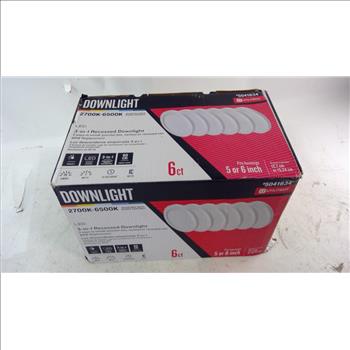 Utilitech LED 3 In 1 Recessed Downlight 6 Pieces
