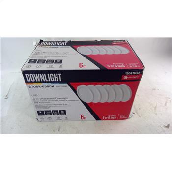 Utilitech LED 3 In 1 Recessed Downlight 6 Pieces
