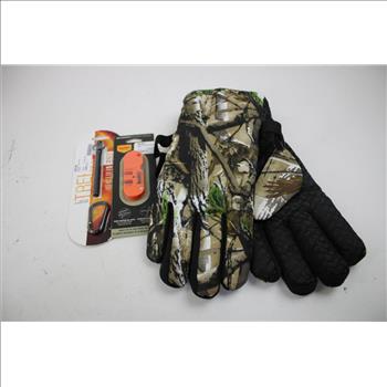Utility Clip Stick, Smart Knife, Space Pen, Knife Sharpener, Thermal Gloves, 5 Pieces