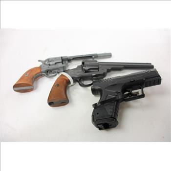 UX Pistol Bb Gun With Revolvers, 3 Pieces