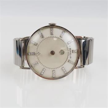 Vacheron & Constantin 14kt White Gold LeCoultre Watch-Evaluated By Our Certified Gemologist-AGS/GIA