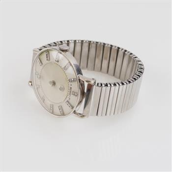 Vacheron & Constantin 14kt White Gold LeCoultre Watch-Evaluated By Our Certified Gemologist-AGS/GIA