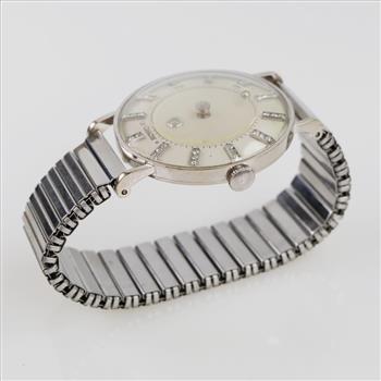 Vacheron & Constantin 14kt White Gold LeCoultre Watch-Evaluated By Our Certified Gemologist-AGS/GIA