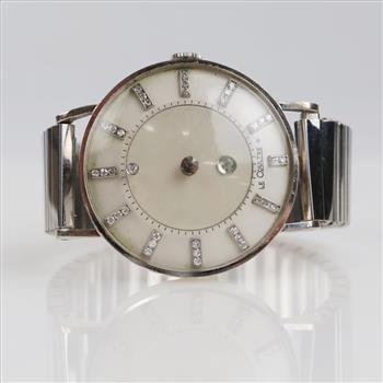 Vacheron & Constantin 14kt White Gold LeCoultre Watch-Evaluated By Our Certified Gemologist-AGS/GIA