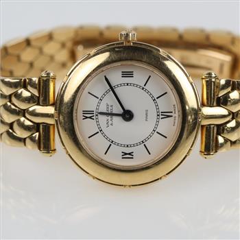 Van Cleef & Arpels 18kt Gold La Collection Watch-Evaluated By Our Certified Gemologist-AGS/GIA