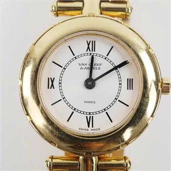 Van Cleef & Arpels 18kt Gold La Collection Watch-Evaluated By Our Certified Gemologist-AGS/GIA