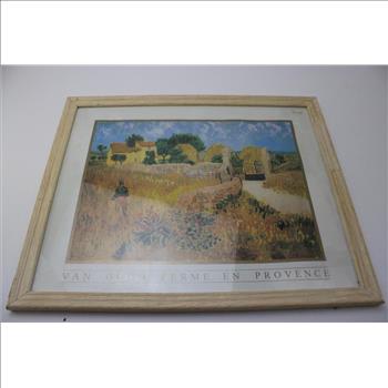 Van Gogh Ferme En Provence Art Print In Frame
