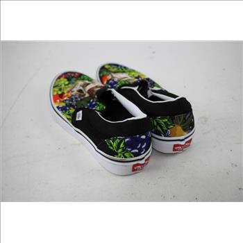Vans Classic Slip-On Fruit Skull Unisex Sneakers, Men's 8/Women's 9.5