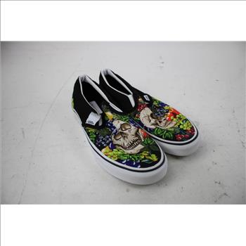 Vans Classic Slip-On Fruit Skull Unisex Sneakers, Men's 8/Women's 9.5