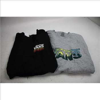 Vans Logo Long-Sleeve Shirts, T-Shirt, Large, 3 Pieces